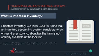 RW3 Retail Execution Phantom Inventory 2018 | PPT