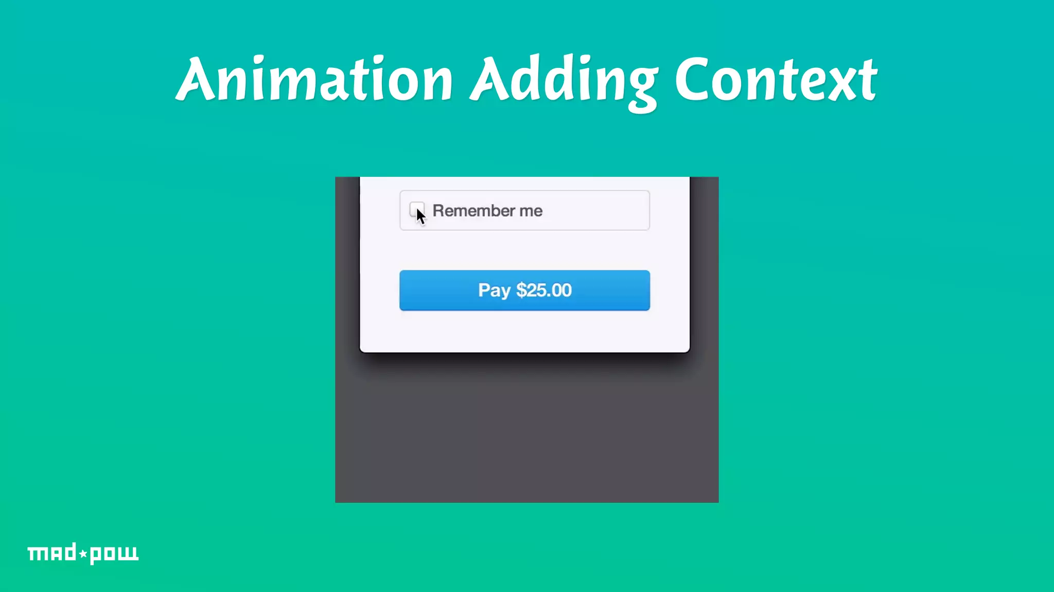 Animation Adding Context 
 