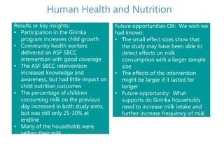 Enhancing production, quality and consumption of milk for income and improved nutrition in Rwanda (January 2017−September 2020)