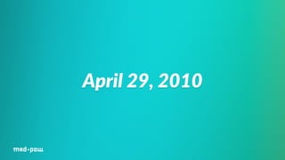 April 29, 2010 
 