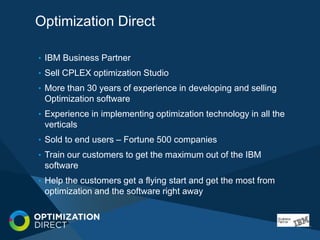 Solving Large Scale Optimization Problems using CPLEX Optimization ...
