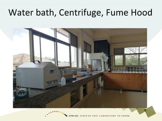 Water bath, Centrifuge, Fume Hood
 
