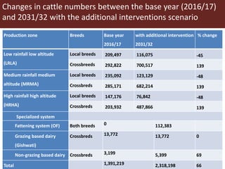 Assessing ex-ante impact of the complementary dairy improvement interventions required to make Rwanda’s existing dairy development programmes and policies even more successful