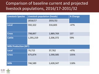 Assessing ex-ante impact of the complementary dairy improvement interventions required to make Rwanda’s existing dairy development programmes and policies even more successful