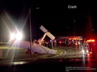 This photo is used under a CC license from:
http://www.flickr.com/photos/nonobjective/225213
5468/
Crash
 