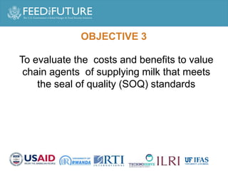 Enhancing milk quality and consumption for improved income and nutrition in Rwanda: January 2017 – December 2019