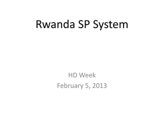 Social Protection System in Rwanda | PPTX