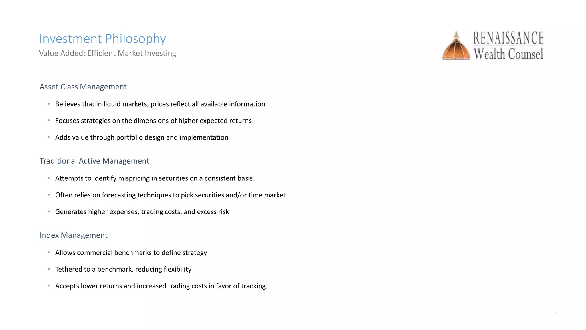 RWC Investment Introduction Presentation PPT