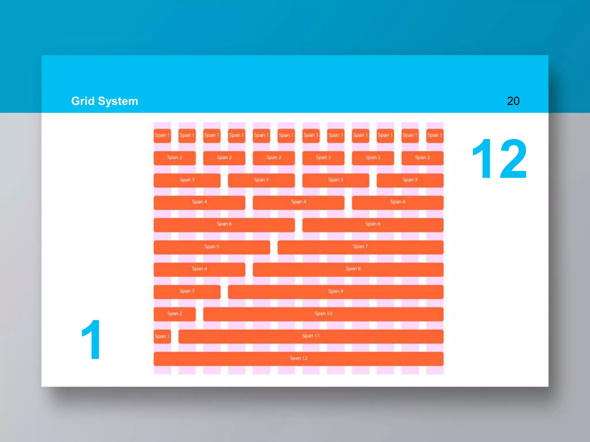 Grid System 20
1
12
 