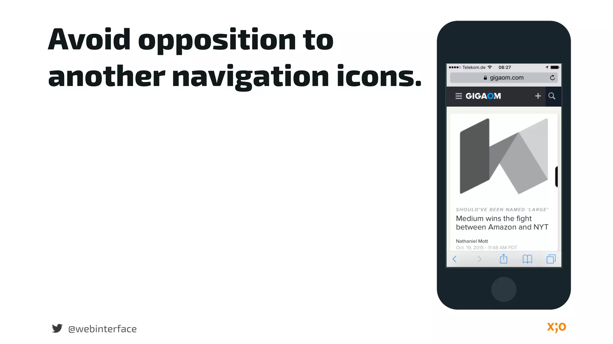 Avoid opposition to
another navigation icons.
@webinterface
 