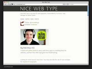Responsive Web Design & Typography