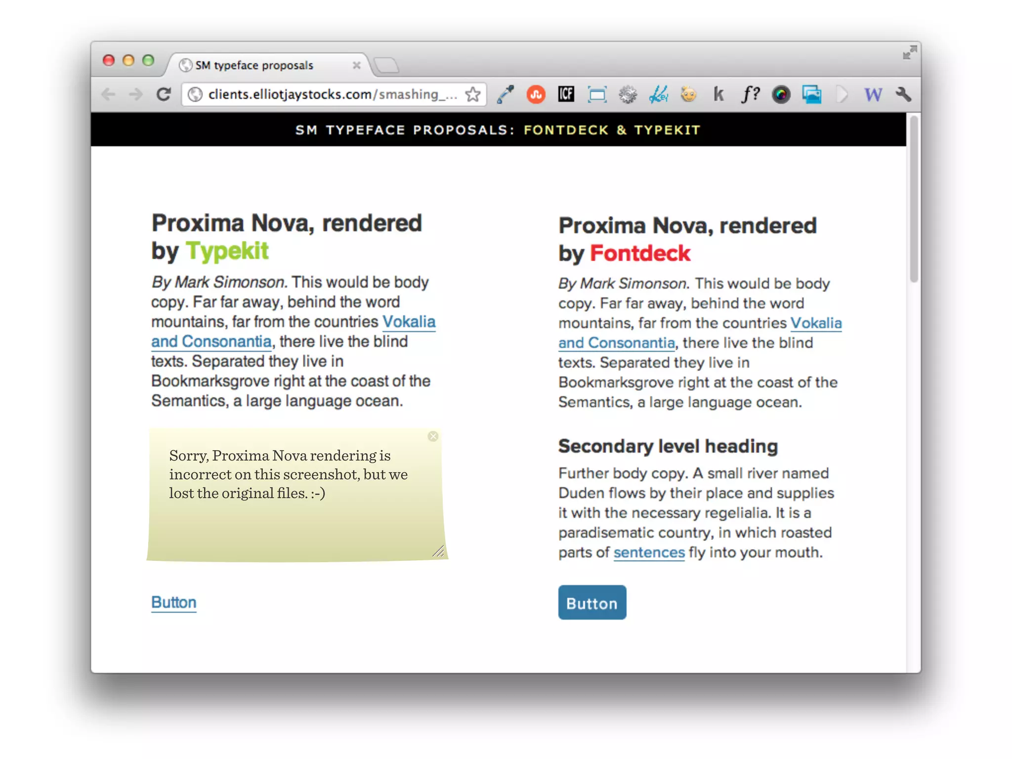 Sorry, Proxima Nova rendering is
incorrect on this screenshot, but we
lost the original ﬁles. :-)
 