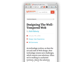 Responsive Web Design: Clever Tips and Techniques