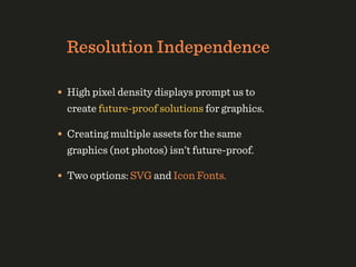 Responsive Web Design: Clever Tips and Techniques Slide 29