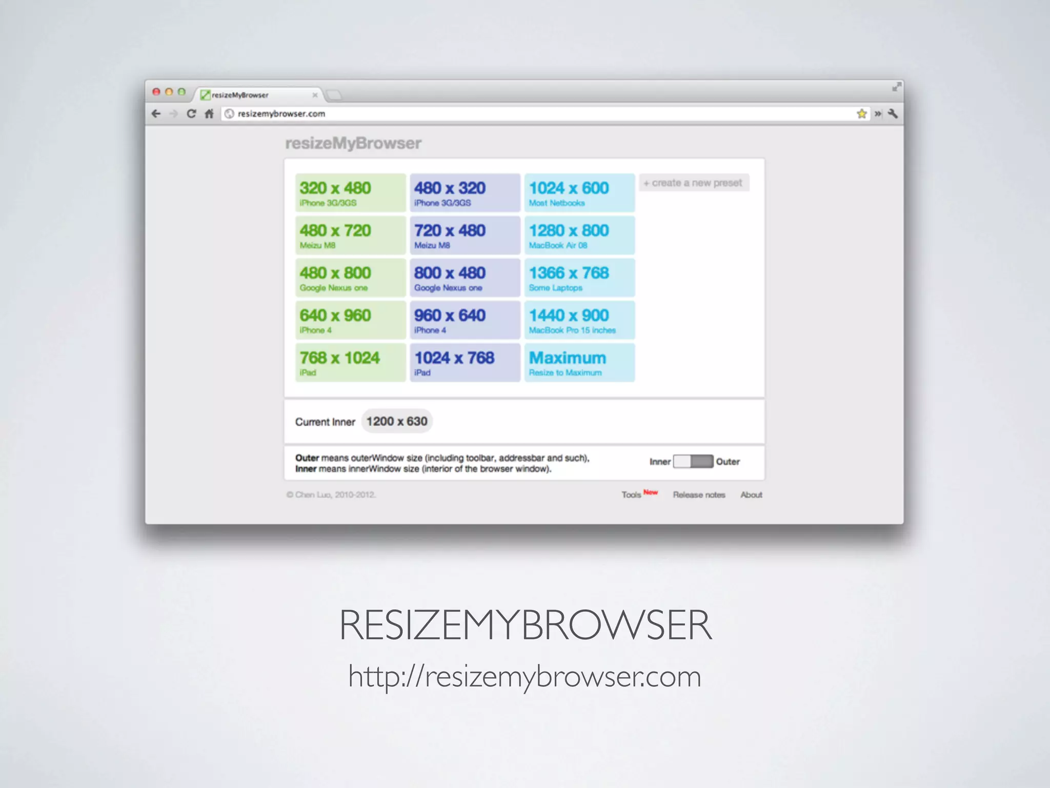 RESIZEMYBROWSER
http://resizemybrowser.com
 