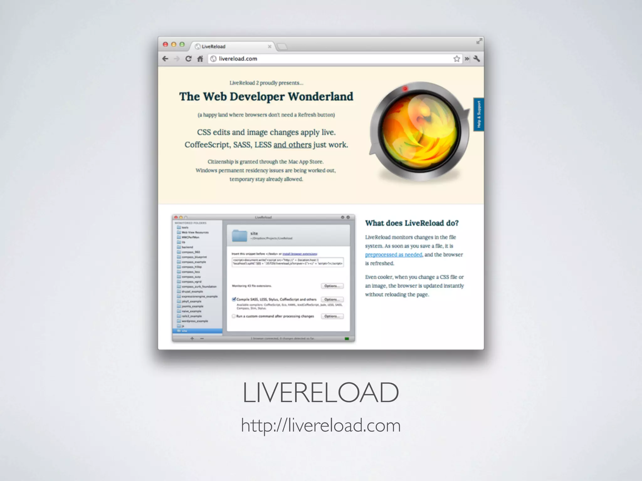 LIVERELOAD
http://livereload.com
 
