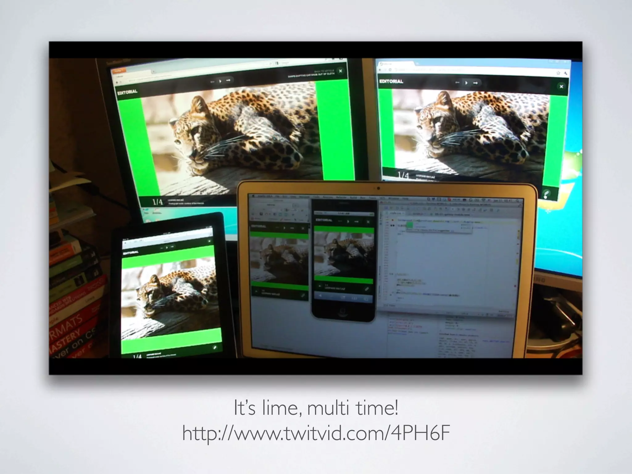 It’s lime, multi time!
http://www.twitvid.com/4PH6F
 