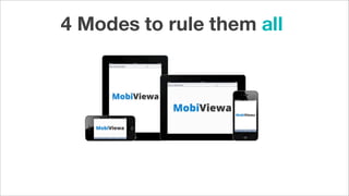 4 Modes to rule them all
 