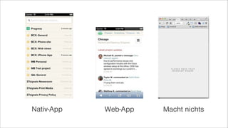 Nativ-App Web-App Macht nichts
 