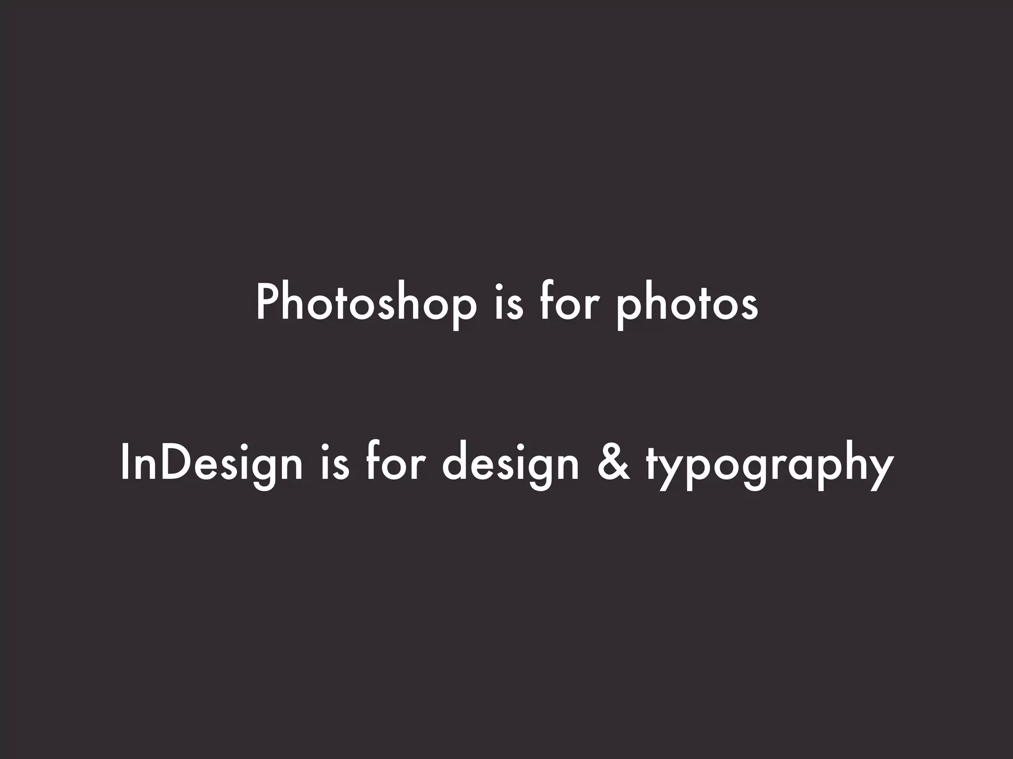 We are free of the canvas
 