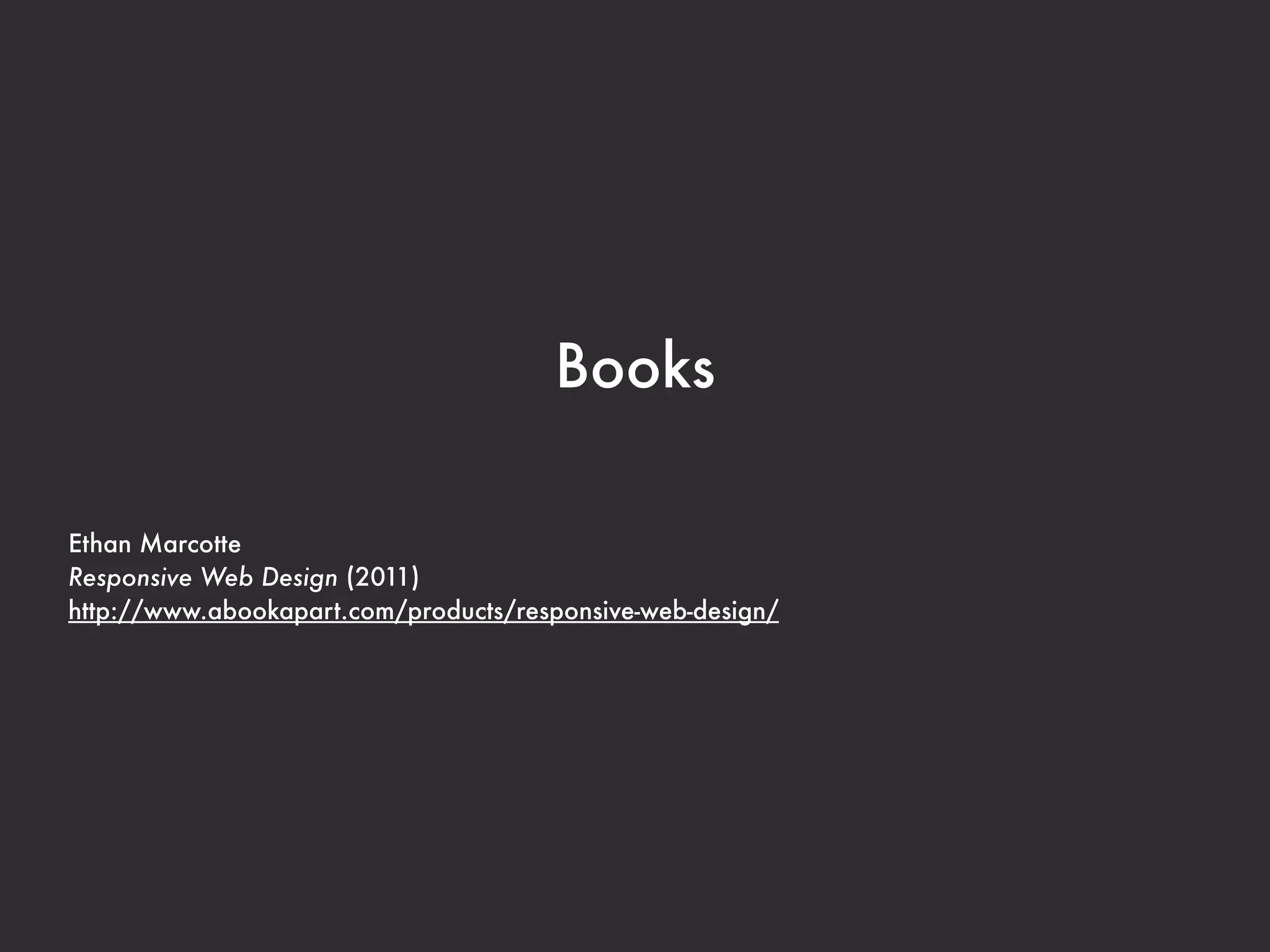 Articles
Responsive Web Design - Ethan Marcotte (May 2010)
http://www.alistapart.com/articles/responsive-web-design/


How to Approach a Responsive Design (The Boston Globe) - Tito Bottitta (Jan. 2012)
http://upstatement.com/blog/2012/01/how-to-approach-a-responsive-design/


50 Fantastic Tools for Responsive Web Design - Denise Jacobs, Peter Gasston (Apr. 2012)
http://www.netmagazine.com/features/50-fantastic-tools-responsive-web-design


Design Process In The Responsive Age - Drew Clemens (May 2012)
http://uxdesign.smashingmagazine.com/2012/05/30/design-process-responsive-age/


Making of: People Magazine's Responsive Mobile Website (July 2012)
http://globalmoxie.com/blog/making-of-people-mobile.shtml


The Top Responsive Web Design Problems and How to Avoid Them - James Young (Aug. 2012)
http://www.netmagazine.com/features/top-responsive-web-design-problems-and-how-avoid-them
 