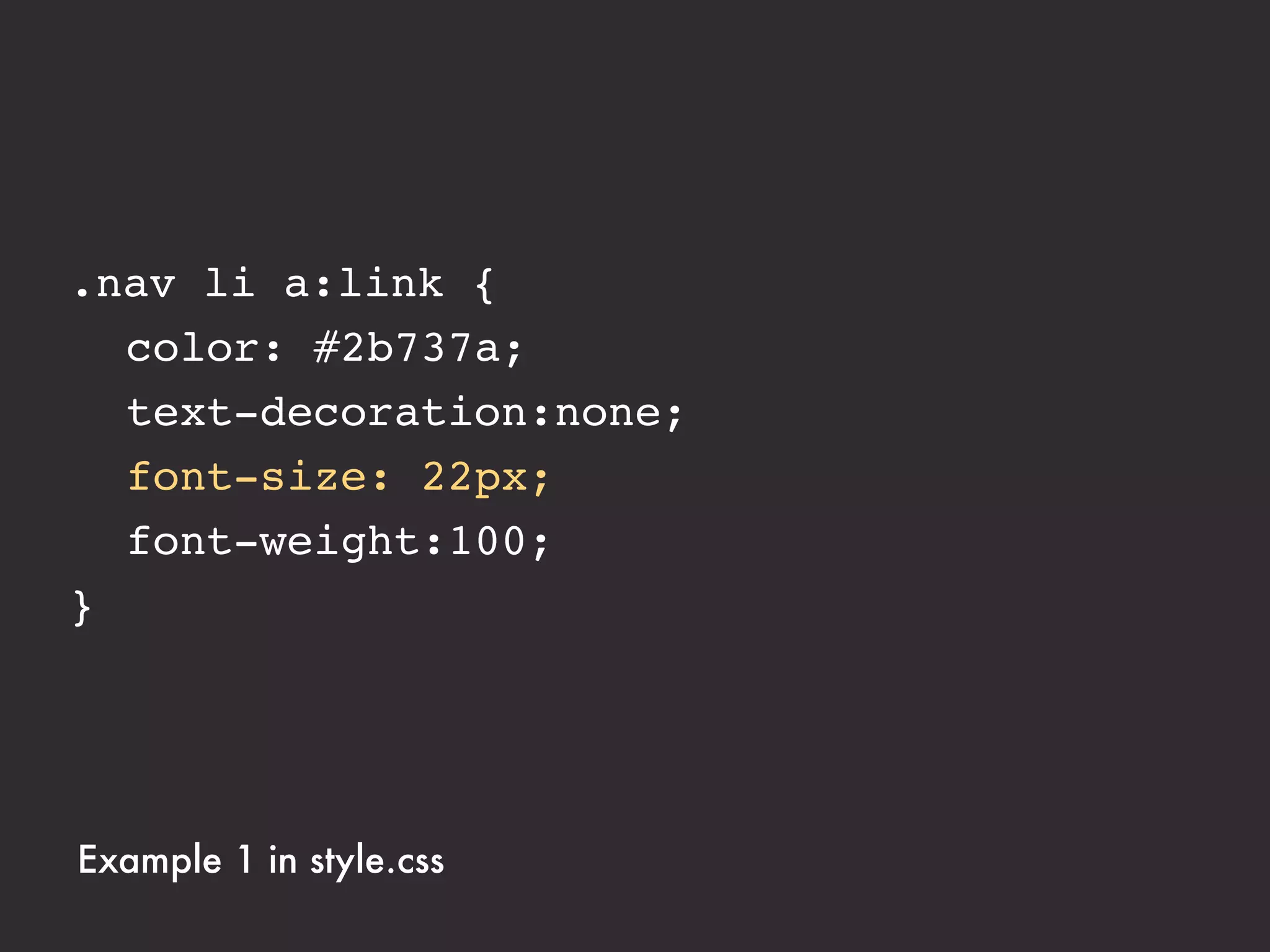 target ÷ context = result
22px ÷ 16px = 1.375em
 
