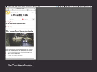 1. A ﬂexible, grid-based layout
2. Flexible images and media
3. Media queries
 