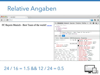 Relative Angaben
24 / 16 = 1.5 && 12 / 24 = 0.5
 