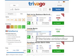 Filterleiste einblendbar
 