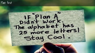 Nir ElbazNIR ELBAZNir Elbaz
Summary
Plan first
Plan first
 