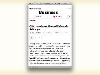 Personal Overriding Stylesheet

           Moaaar Accessible Content!
          “Mobile users want to see our menu, hours and
          delivery number. Desktop users definitely want this
          1mb png of someone smiling at a salad.”
                                                        @wilto

           “RWD is designing for more accessible content!”
                                                George Zamfir



Tuesday, 20 November, 12
 