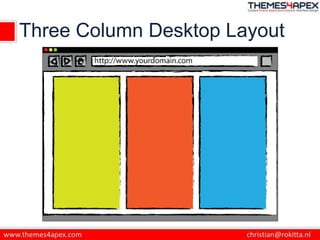 Three Column Desktop Layout
 