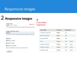 Responsive images

2 Responsive Images

3
Crear estilos
responsive.

 