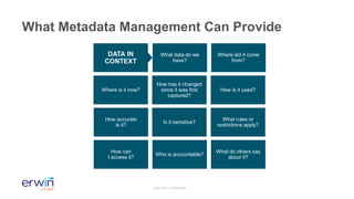 The Role of Metadata in a Data Governance Program | PDF