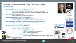 Activate Data Governance Using the Data Catalog