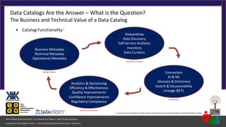 Data Catalogs Are the Answer – What is the Question?