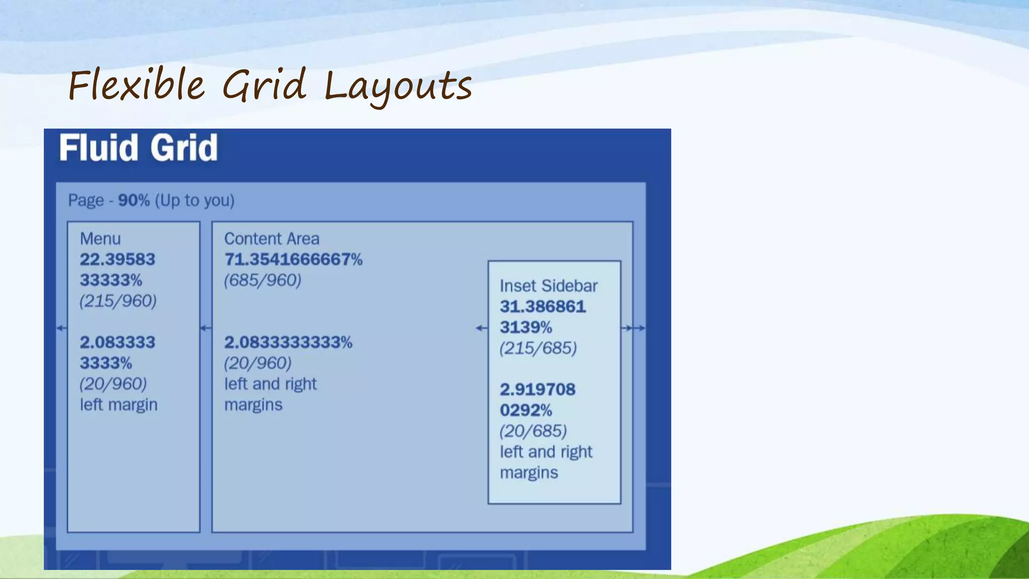 Flexible Grid Layouts
 