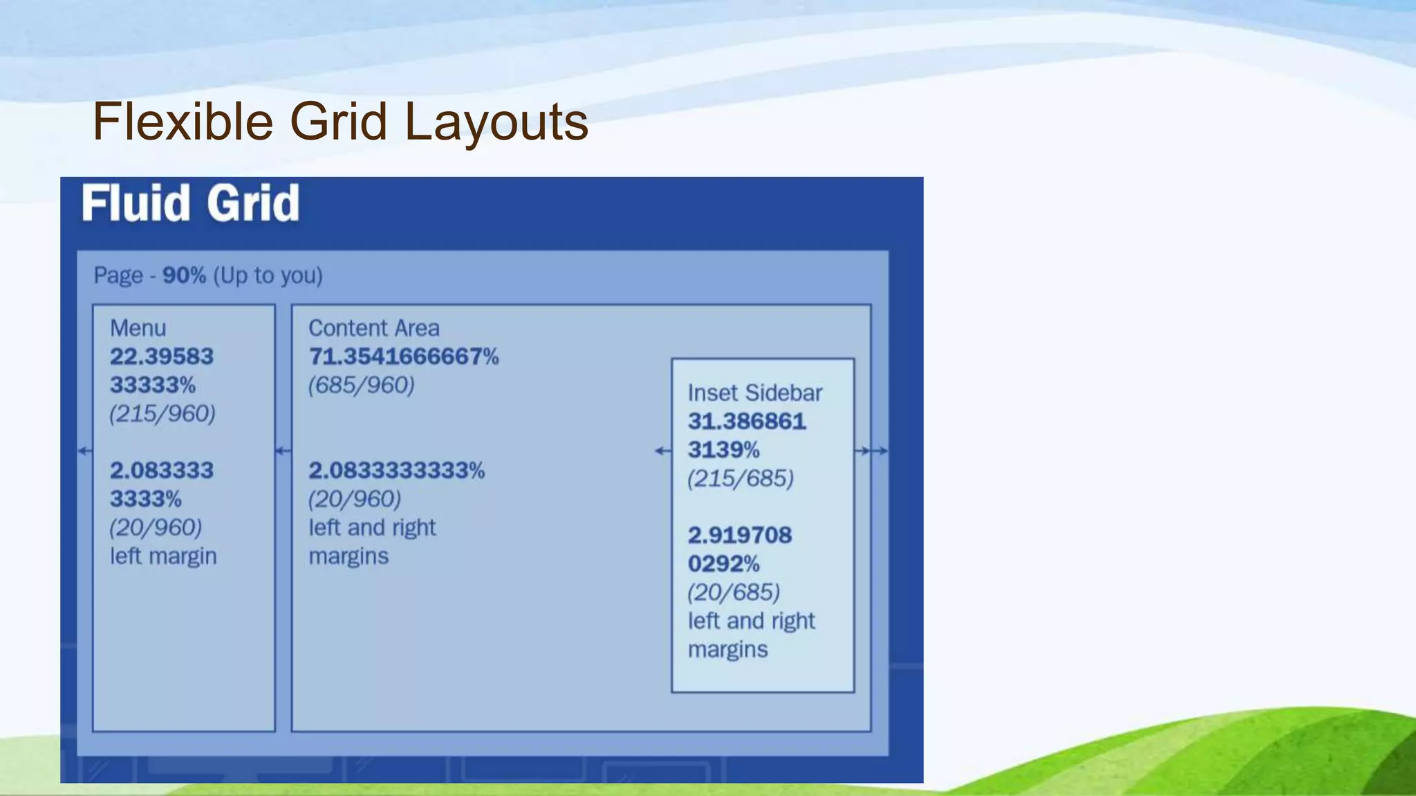Flexible Grid Layouts
 