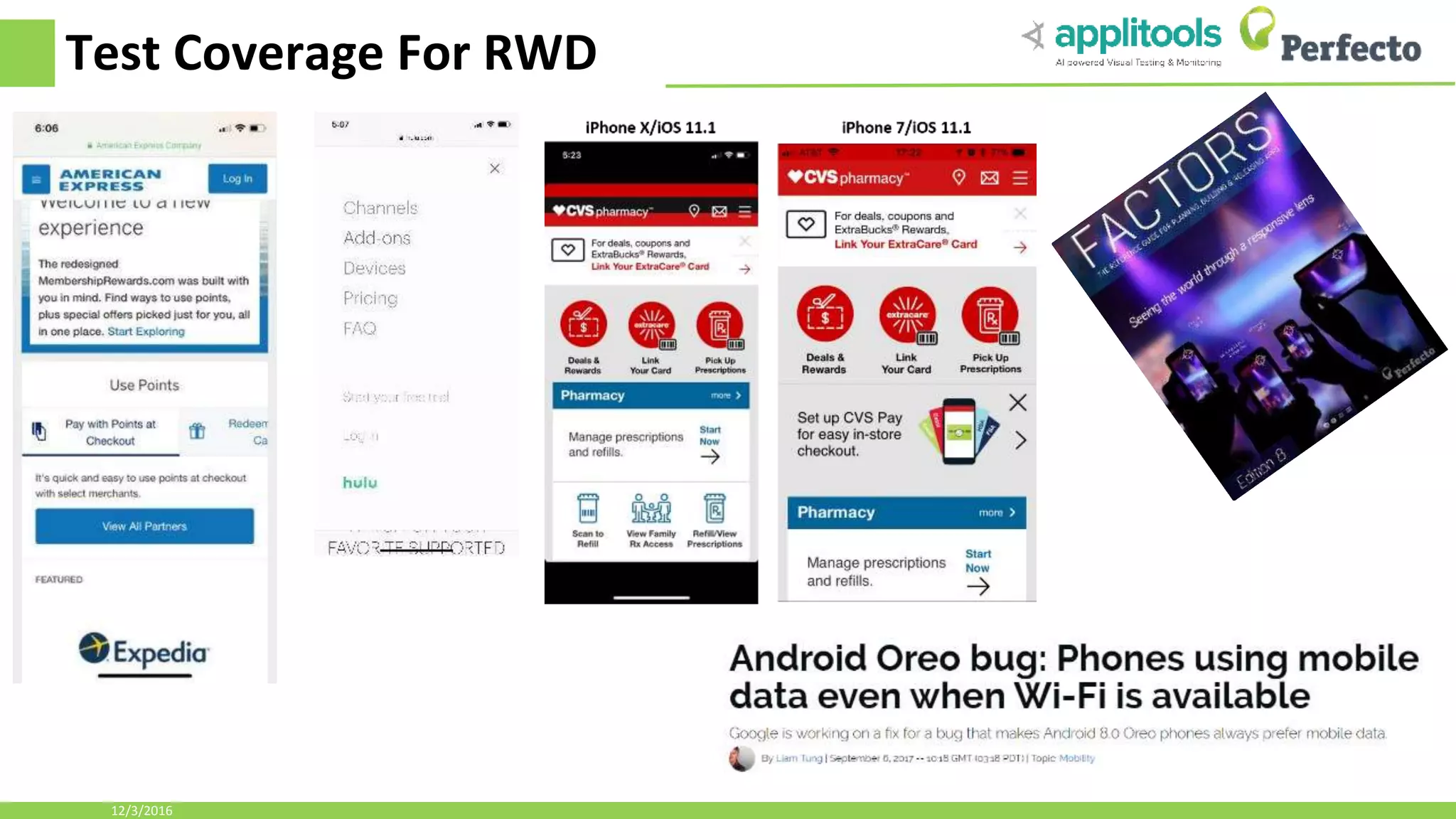 Test Coverage For RWD 12/3/2016 