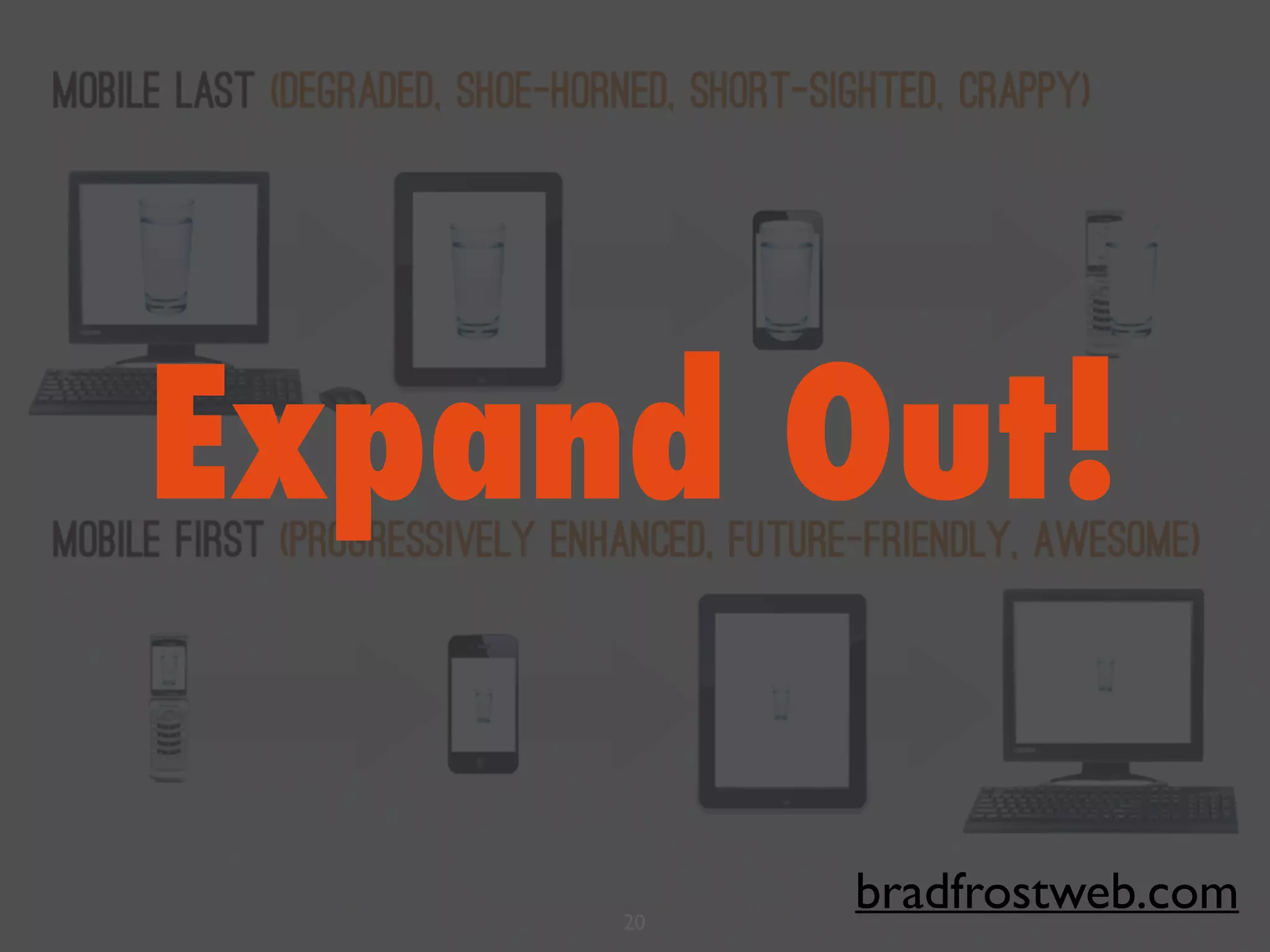 Expand Out!
20
bradfrostweb.com
 