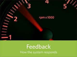 Feedback
How the system responds   87