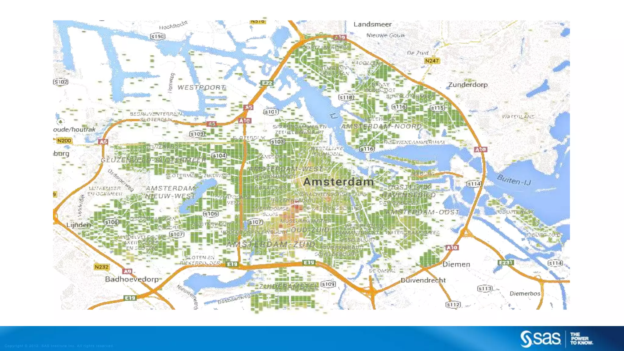 Copyright © 2012, SAS Institute Inc. All rights reserv ed.
K-NN METHOD
1 nearest neighbour 15 nearest neighbour
 