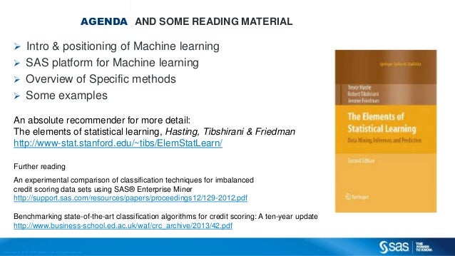sas machine learning example