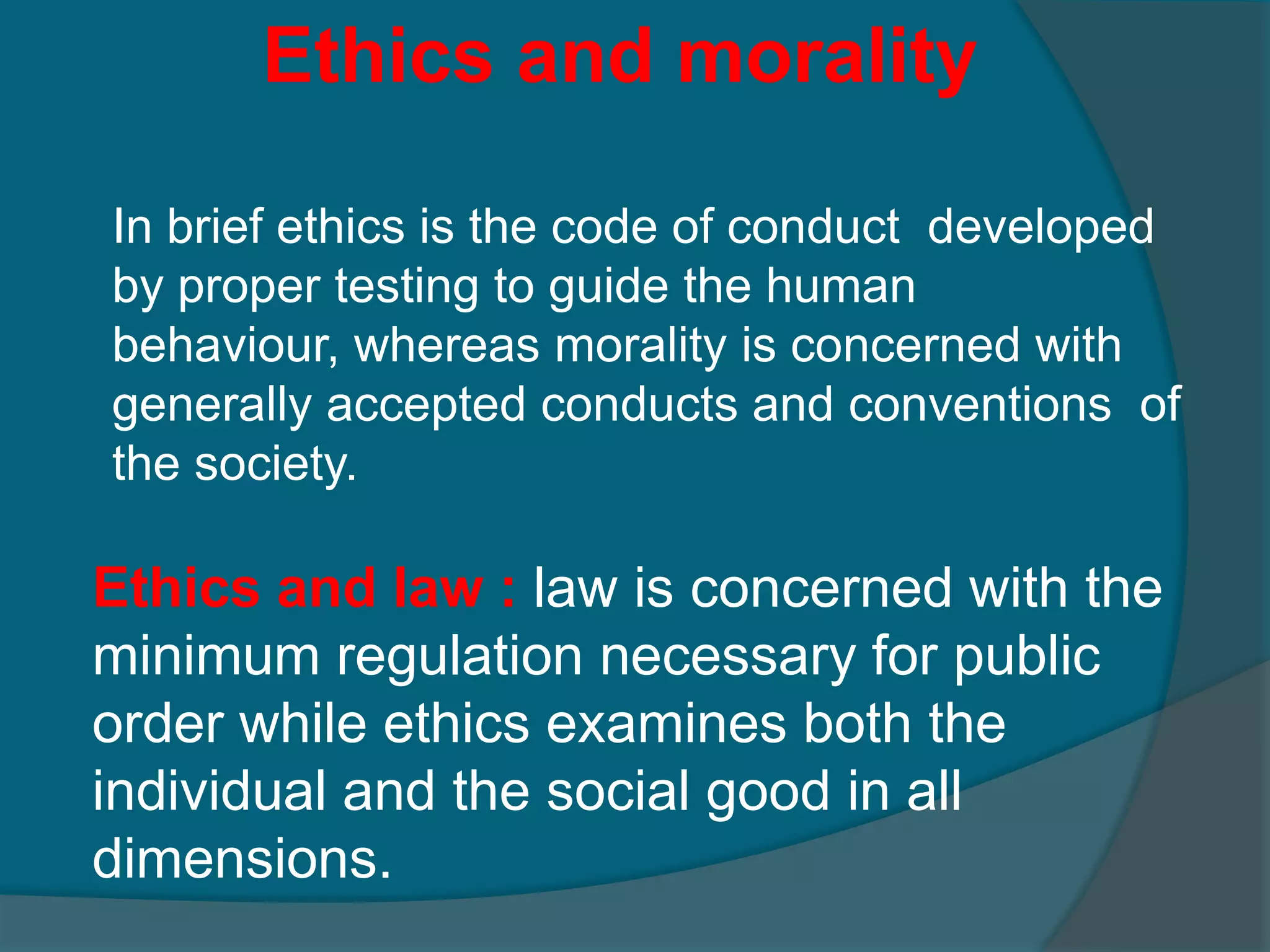 ELEMENTS OF BUSINESS ETHICS ValuesRights Duties 