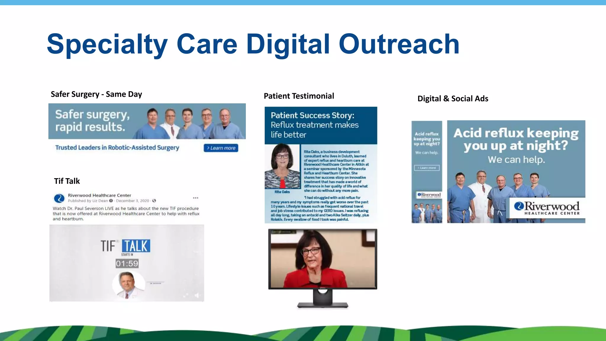 Specialty Care Digital Outreach
Patient Testimonial
Tif Talk
Safer Surgery - Same Day Digital & Social Ads
 