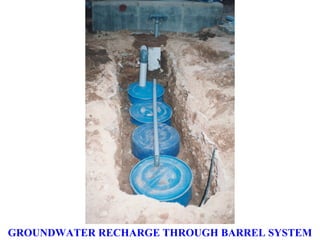 GROUNDWATER RECHARGE THROUGH BARREL SYSTEM
 