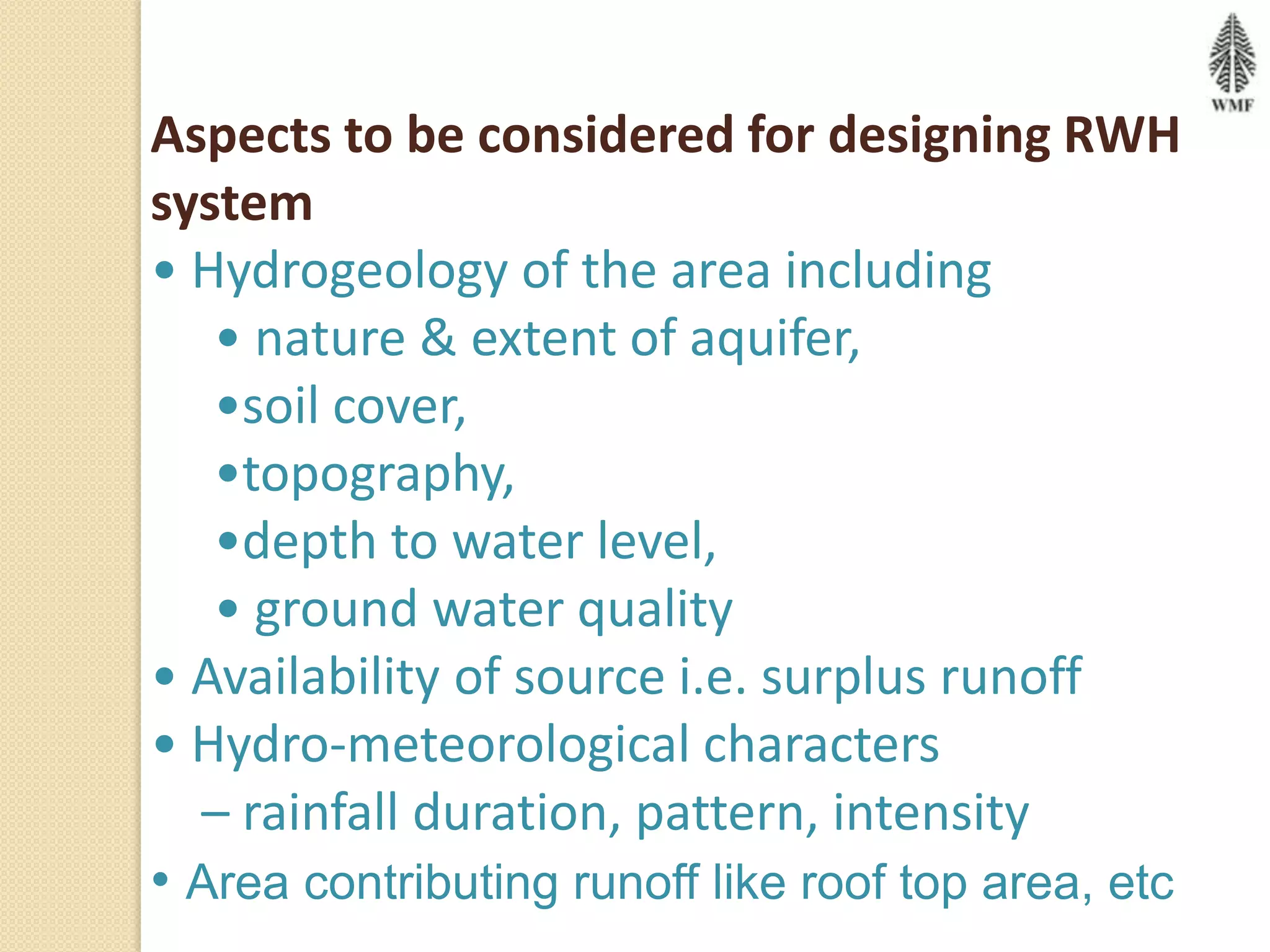 Rain Water Harvesting in Rural Area | PPTX