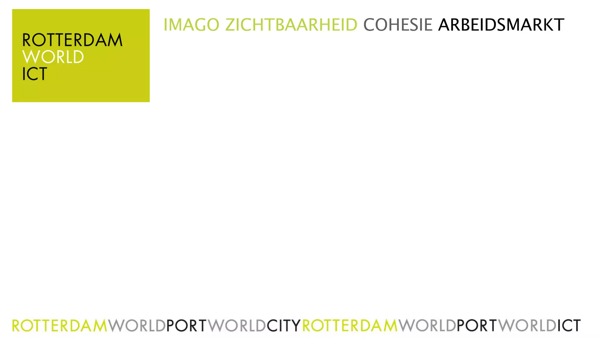 IMAGO ZICHTBAARHEID COHESIE ARBEIDSMARKT
 