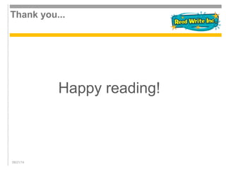 Thank you... 
09/21/14 
Happy reading! 
