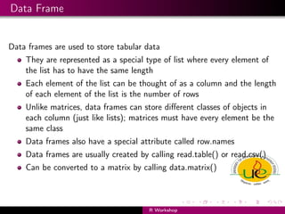R WorkShop Part-1 | R language | how to use R in datamining | PDF